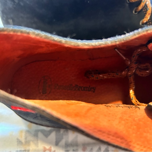 russell and bromley womens uk 5 navy blue suede ted bear embroidered ankle boots - Picture 4 of 12